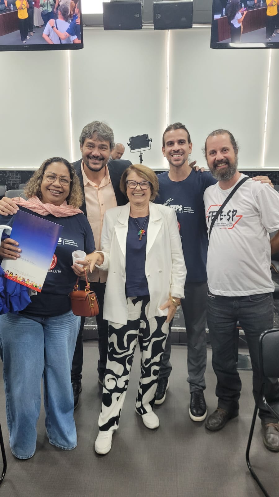 Sinteps, FETE-SP e prof. Leandro Alves de Oliveira